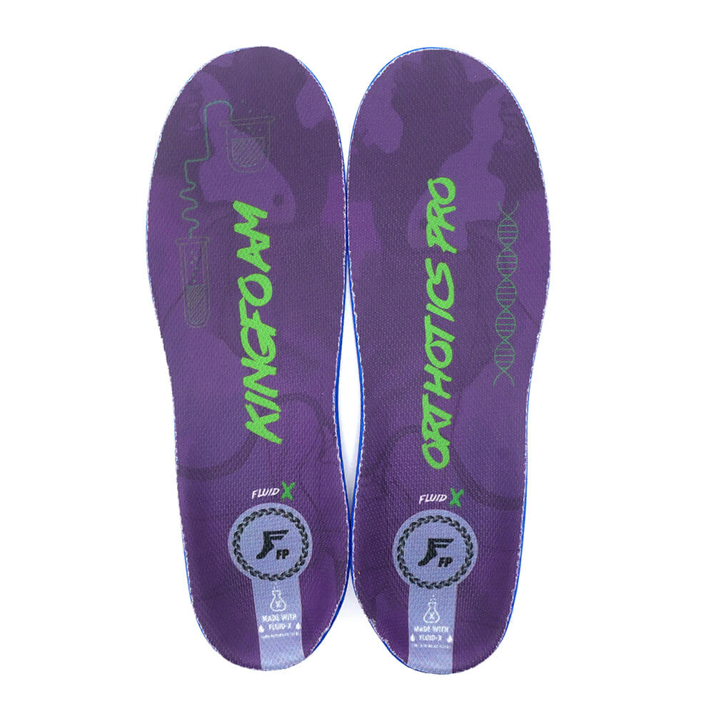 脅威の衝撃吸収 FOOTPRINT INSOLE フットプリント インソール ORTHOTICS PRO FLUID X 3 PURPLE CAMO/GREEN スケートボード スケボー 1