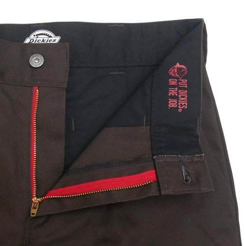 DICKIES SKATEBOARDING PANTS ディッキーズ スケートボーディング パンツ ジーンズ REGULAR FIT TWILL 30 LENGTH BROWN スケートボード スケボー 3