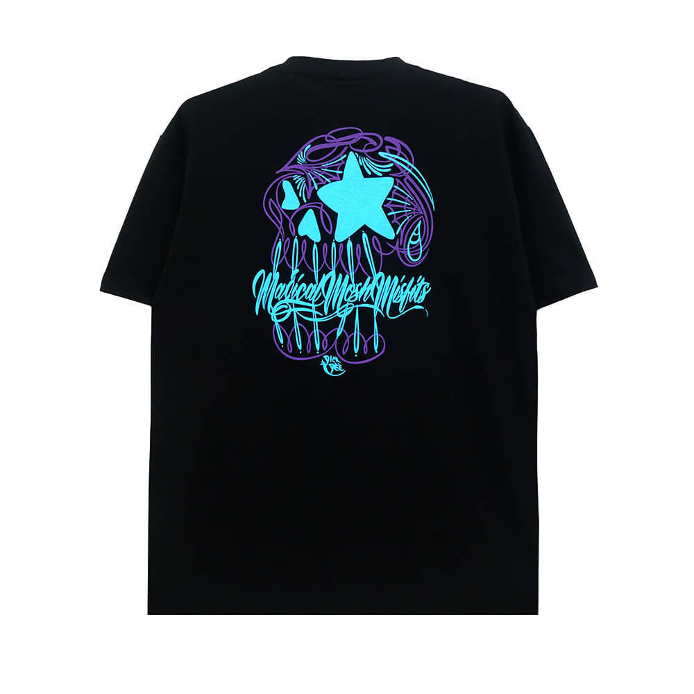 MAGICAL MOSH MISFITS T-SHIRT マジカルモッシュミスフィッツ Tシャツ MxMxM PINST DOKURO BLACK/BLUE スケートボード スケボー 
