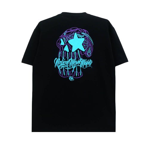 MAGICAL MOSH MISFITS T-SHIRT マジカルモッシュミスフィッツ Tシャツ MxMxM PINST DOKURO BLACK/BLUE スケートボード スケボー 