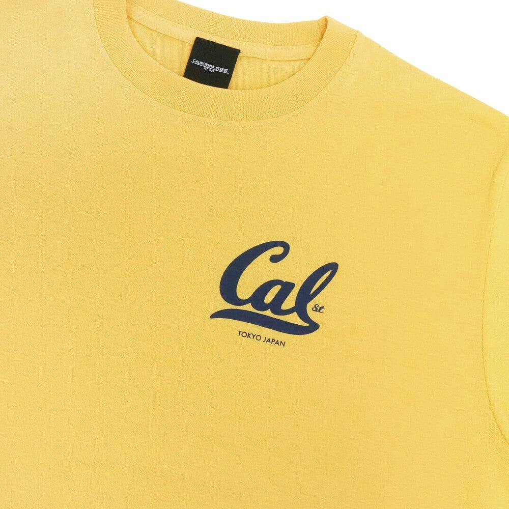 CALIFORNIA STREET T-SHIRT カリフォルニアストリート Tシャツ CAL YELLOW スケートボード スケボー 01