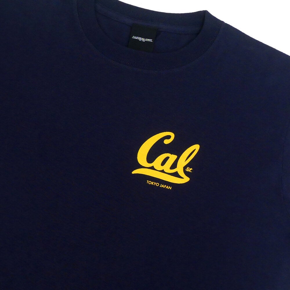 CALIFORNIA STREET T-SHIRT カリフォルニアストリート Tシャツ CAL NAVY スケートボード スケボー 01