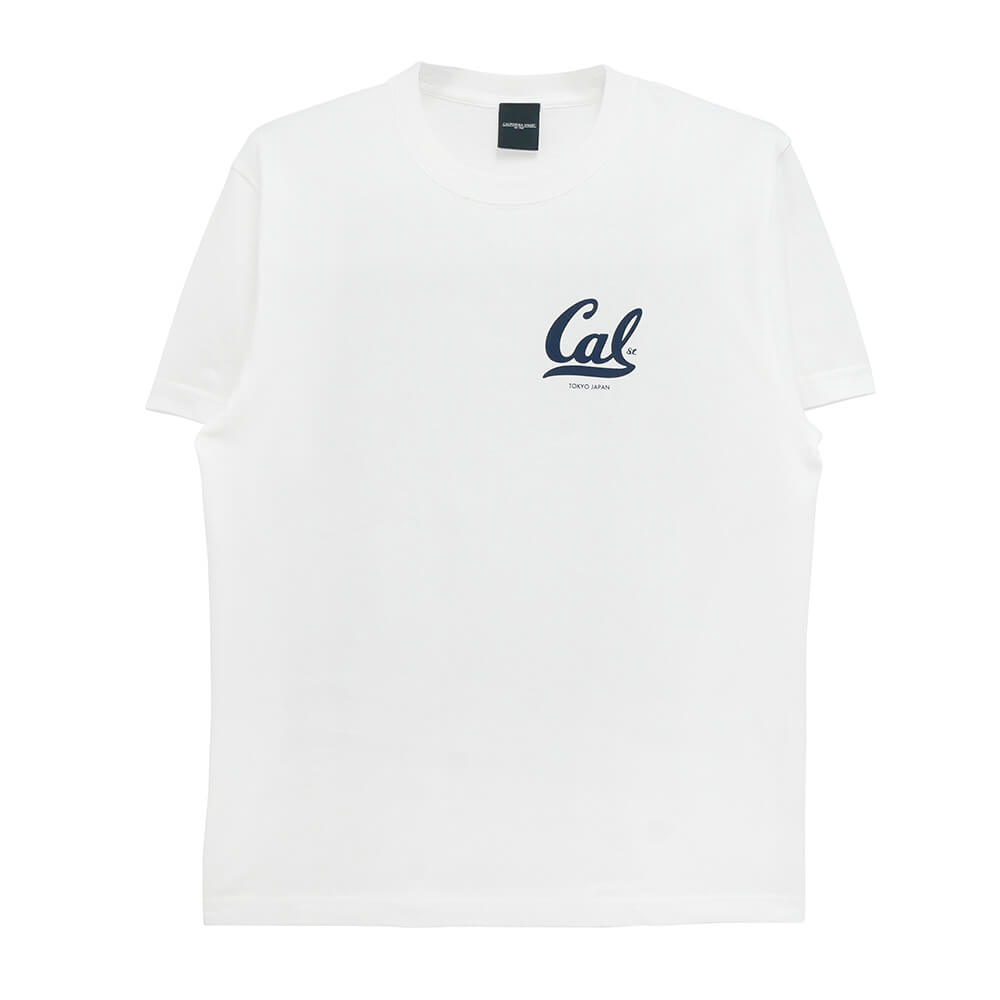 CALIFORNIA STREET T-SHIRT カリフォルニアストリート Tシャツ CAL WHITE スケートボード スケボー