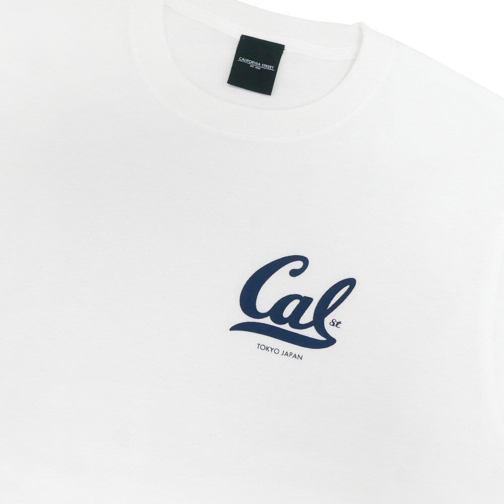 CALIFORNIA STREET T-SHIRT カリフォルニアストリート Tシャツ CAL WHITE スケートボード スケボー 01
