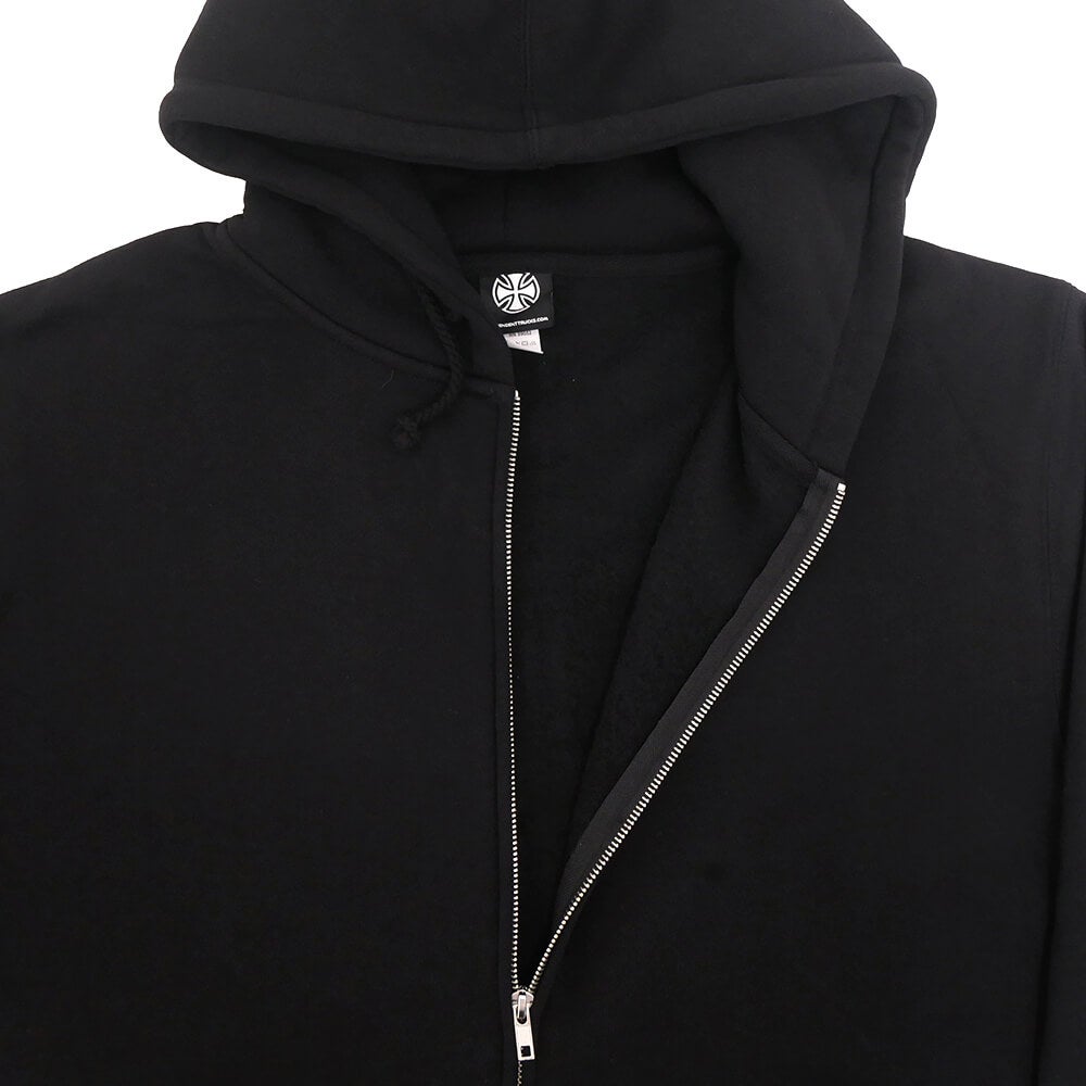 INDEPENDENT HOOD インディペンデント パーカー OGBC LEGACY ZIP BLACK スケートボード スケボー 3