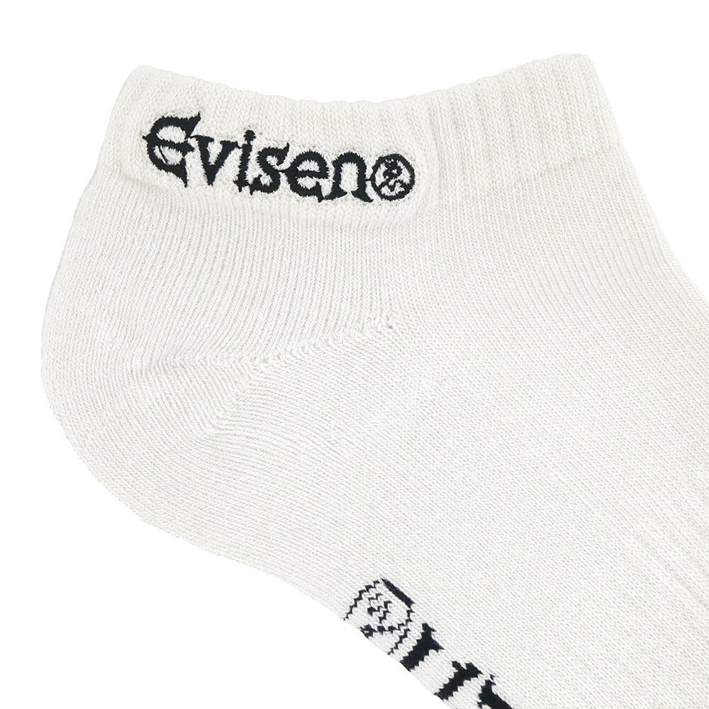 EVISEN SOCKS エビセン ソックス 靴下 LOGO ANKLE WHITE スケートボード スケボー 4