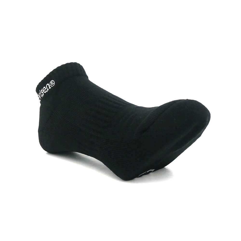 EVISEN SOCKS エビセン ソックス 靴下 LOGO ANKLE BLACK スケートボード スケボー 