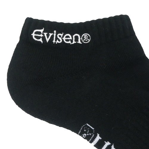 EVISEN SOCKS エビセン ソックス 靴下 LOGO ANKLE BLACK スケートボード スケボー 4