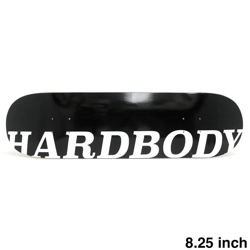 HARDBODY DECK ハードボディ デッキ TEAM OG LOGO BLACK WHITE 8.25 スケートボード スケボー 1