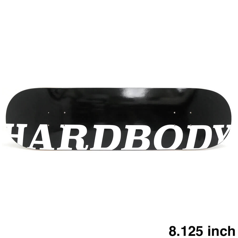 HARDBODY DECK ハードボディ デッキ TEAM OG LOGO BLACK WHITE 8.125 スケートボード スケボー 1