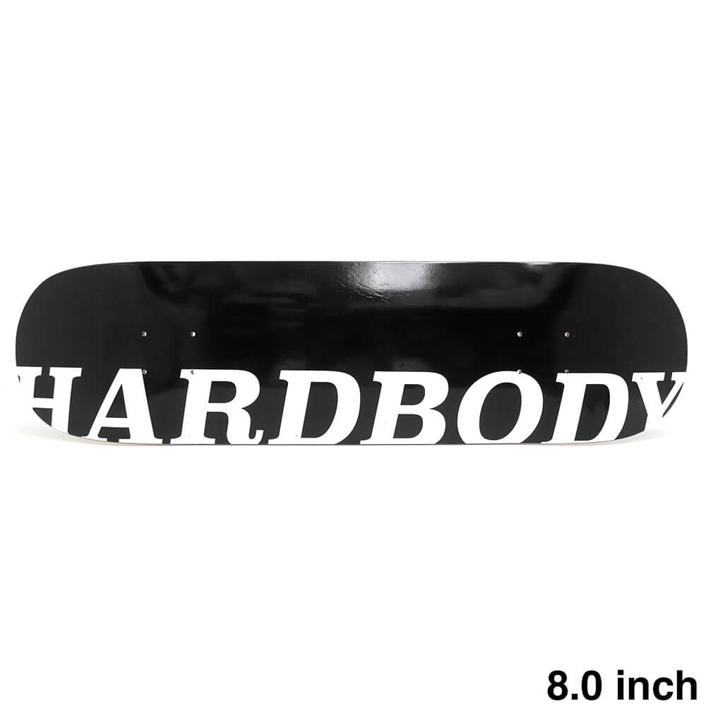 HARDBODY DECK ハードボディ デッキ TEAM OG LOGO BLACK WHITE 8.0 スケートボード スケボー 1