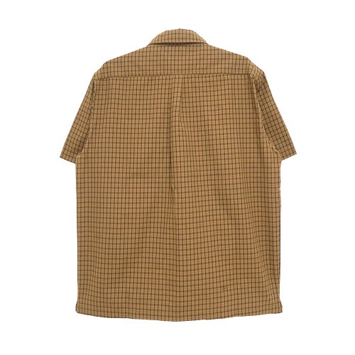  THEORIES SHORT SLEEVE SHIRTS セオリーズ 半袖シャツ AVIGNON FLANNEL BUTTON UP CARAMEL スケートボード スケボー 4
