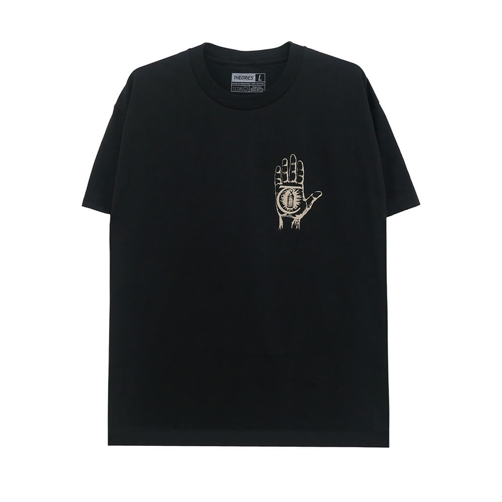  THEORIES T-SHIRT セオリーズ Tシャツ RASPUTIN WASHED BLACK スケートボード スケボー 1