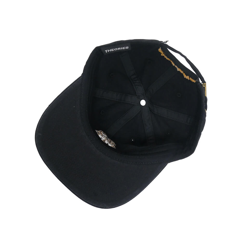 THEORIES CAP セオリーズ キャップ NOT WHAT THEY SEEM STRAPBACK BLACK スケートボード スケボー 4