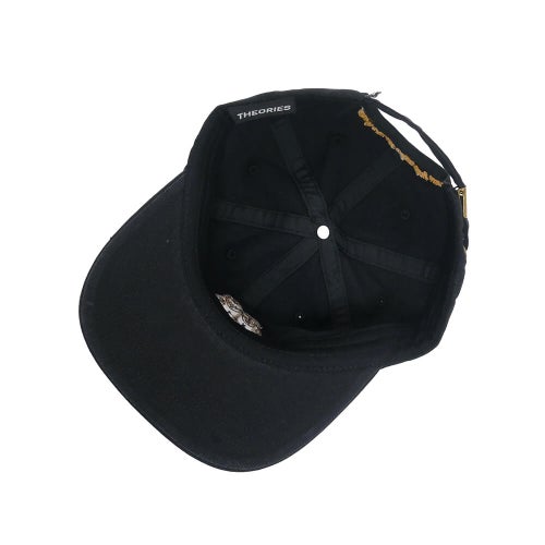 THEORIES CAP セオリーズ キャップ NOT WHAT THEY SEEM STRAPBACK BLACK スケートボード スケボー 4