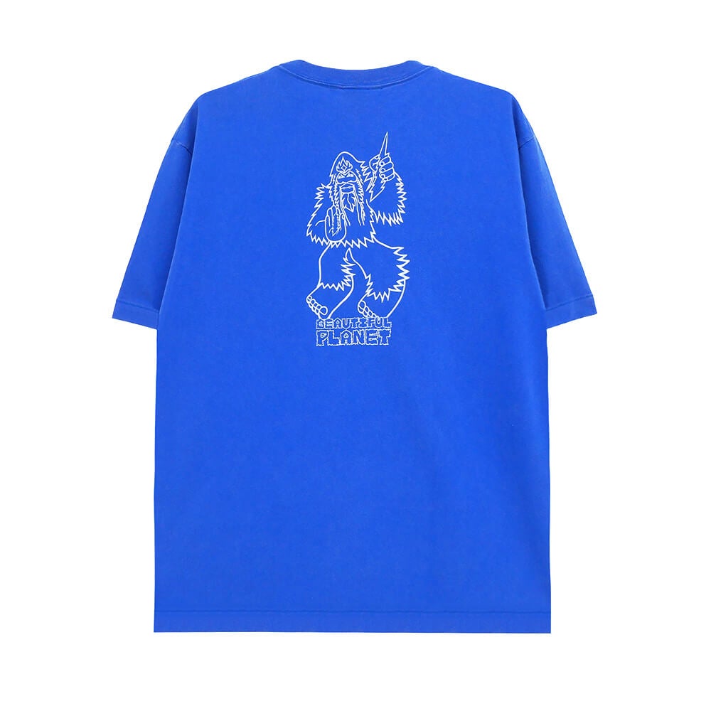 BEAUTIFUL PLANET T-SHIRT ビューティフルプラネット Tシャツ BIG FOOT WASHED PURPLE スケートボード スケボー 