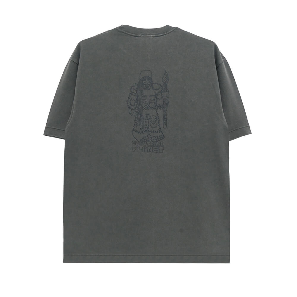 BEAUTIFUL PLANET T-SHIRT ビューティフルプラネット Tシャツ MATT RODRIGUEZ WASHED CHARCOAL スケートボード スケボー 