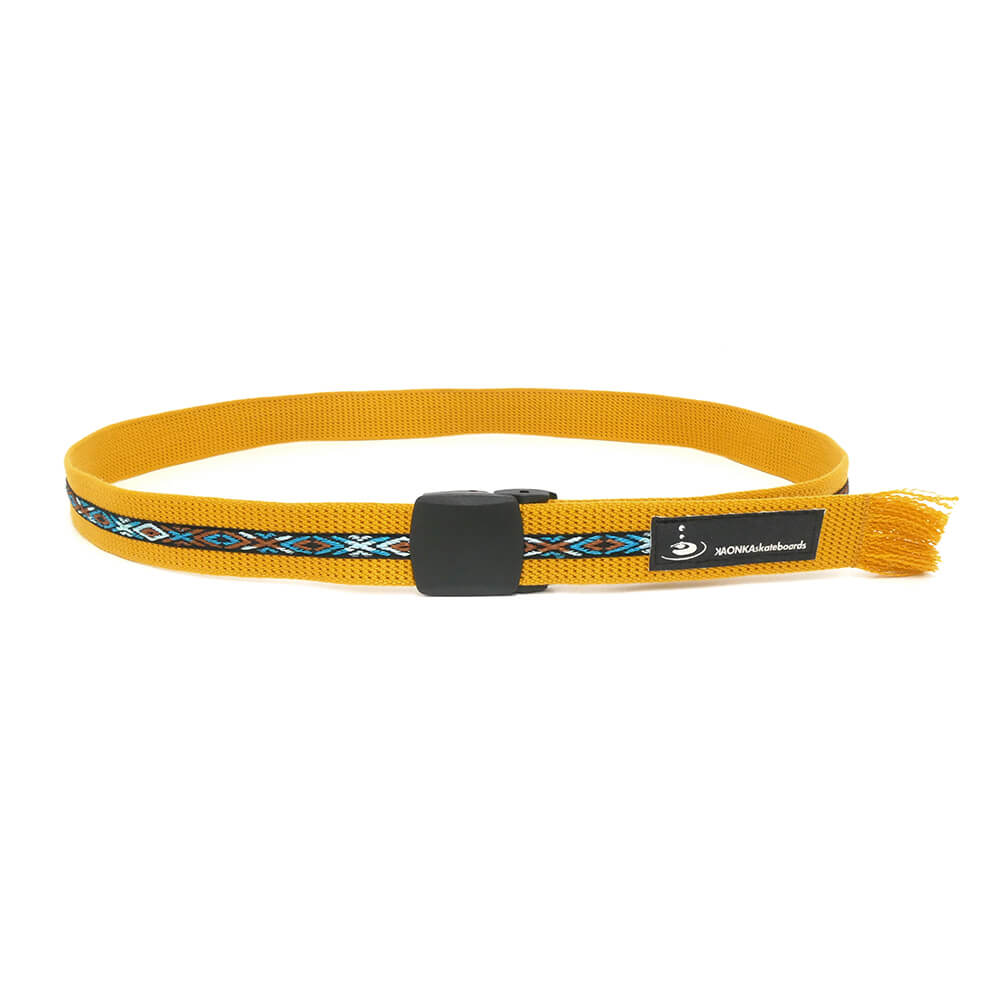 KAONKA BELT カオンカ ベルト ORTEGA TAPE OUTDOOR NYLON MUSTARD スケートボード スケボー 2