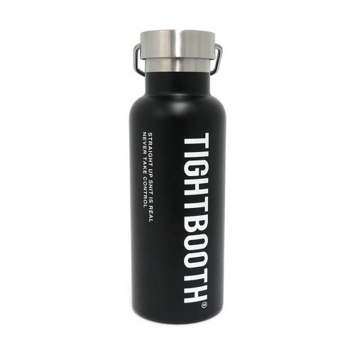 TIGHTBOOTH（TBPR）STAINLESS BOTTLE タイトブース ステンレスボトル LOGO THERMO BOTTLE BLACK スケートボード スケボー 1