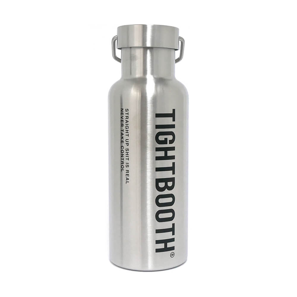 TIGHTBOOTH（TBPR）STAINLESS BOTTLE タイトブース ステンレスボトル LOGO THERMO BOTTLE SILVER スケートボード スケボー 1