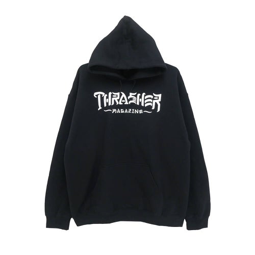 THRASHER HOOD スラッシャー パーカー THRASH & DESTROY BLACK（US企画） スケートボード スケボー 