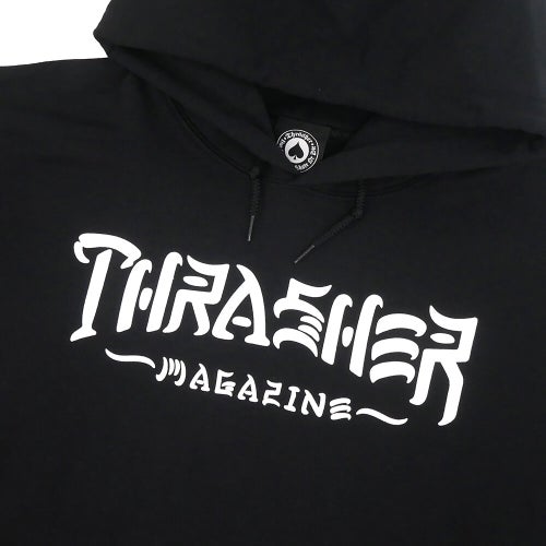 THRASHER HOOD スラッシャー パーカー THRASH & DESTROY BLACK（US企画） スケートボード スケボー 1