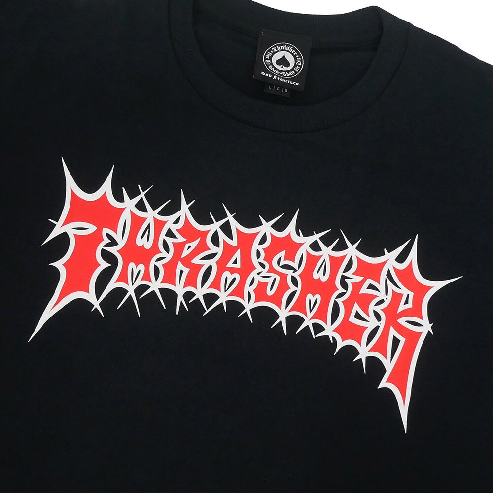 THRASHER T-SHIRT スラッシャー Tシャツ SPIKEY BLACK（US企画） スケートボード スケボー 1