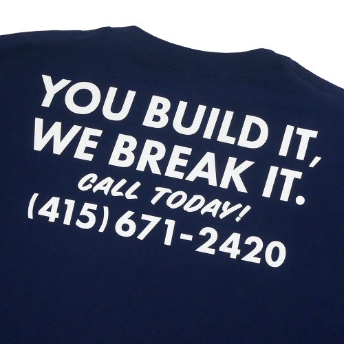 THRASHER T-SHIRT スラッシャー Tシャツ DESTRUCTION NAVY（US企画） スケートボード スケボー 3