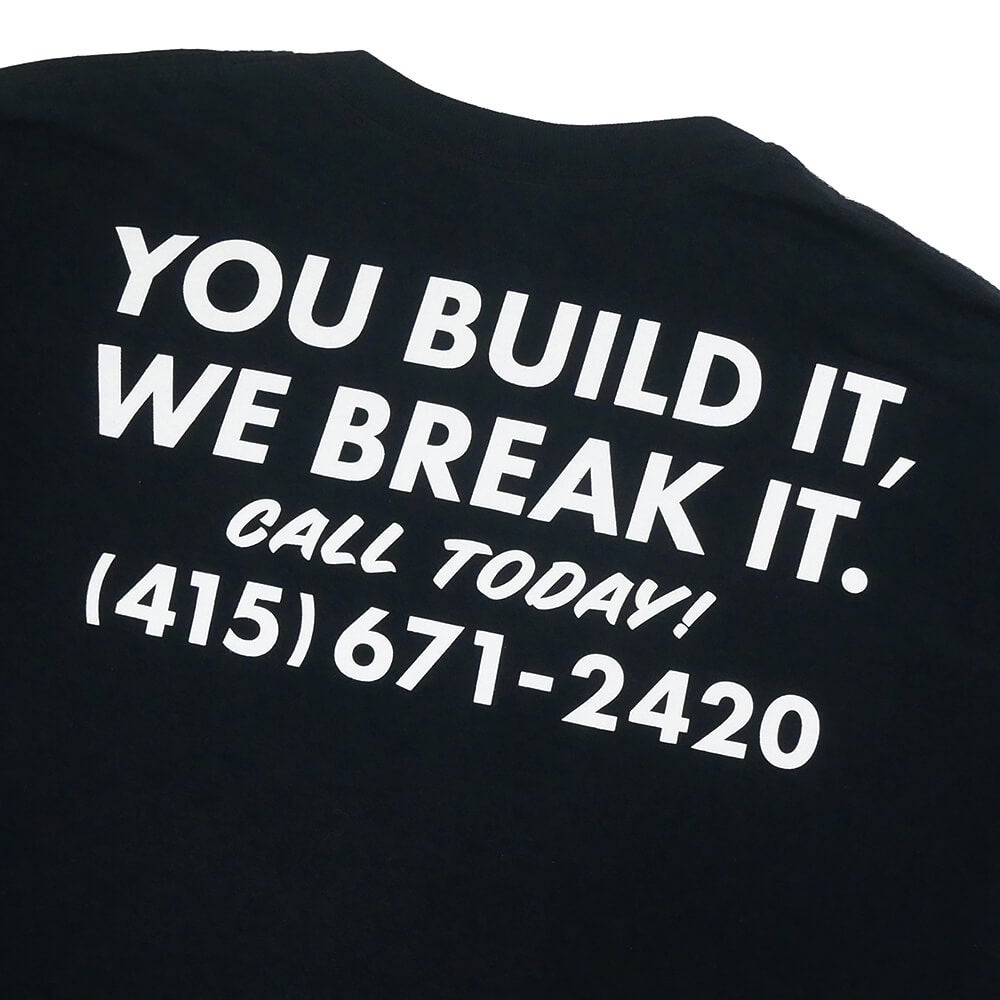 THRASHER T-SHIRT スラッシャー Tシャツ DESTRUCTION BLACK（US企画） スケートボード スケボー 3