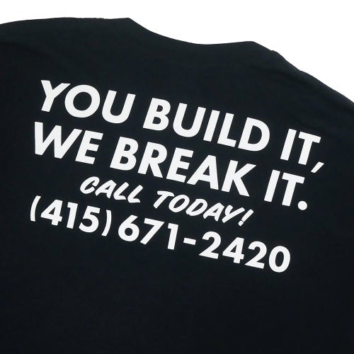 THRASHER T-SHIRT スラッシャー Tシャツ DESTRUCTION BLACK（US企画） スケートボード スケボー 3