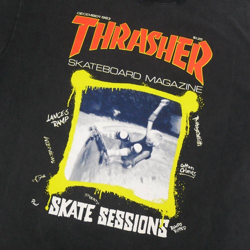 THRASHER T-SHIRT スラッシャー Tシャツ DECEMBER 1983 VINTAGE BLACK（US企画） スケートボード スケボー 1