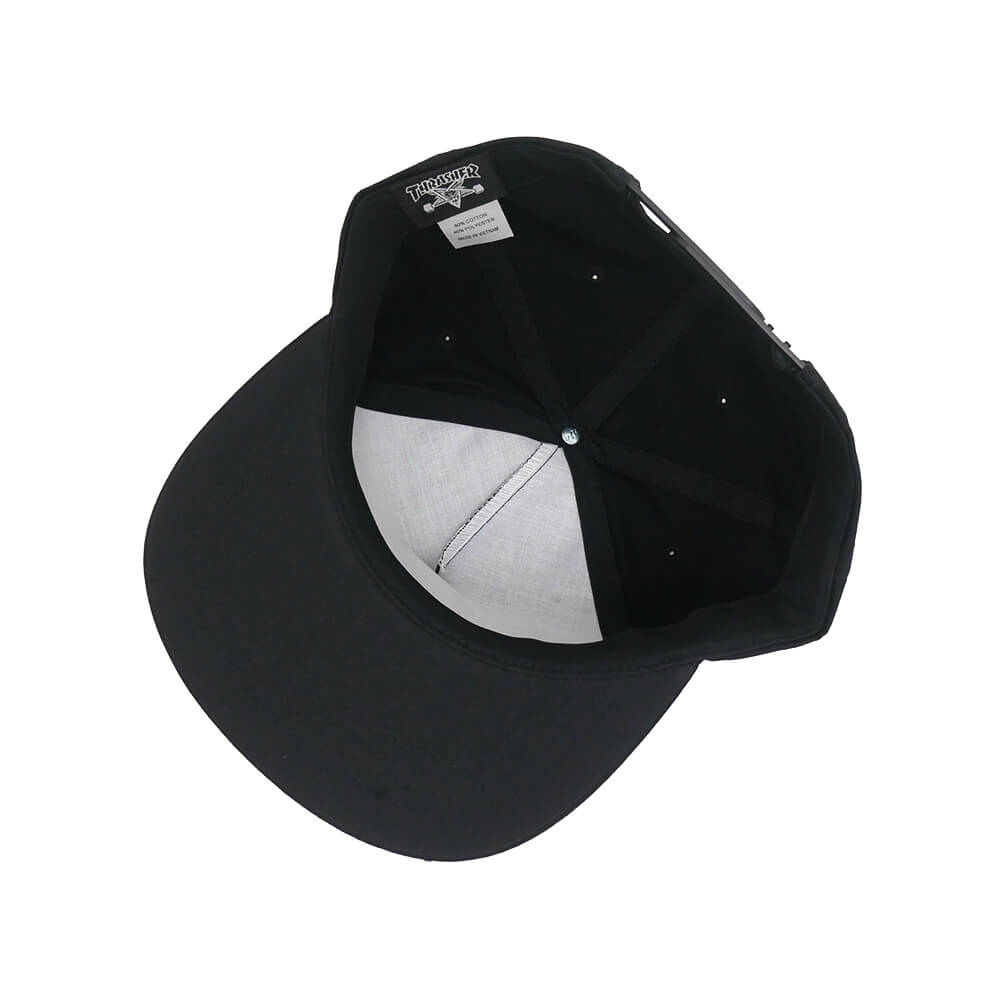THRASHER CAP スラッシャー キャップ SPIKEY SNAPBACK BLACK（US企画） スケートボード スケボー 3