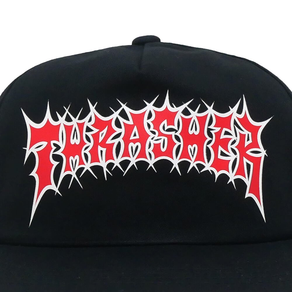 THRASHER CAP スラッシャー キャップ SPIKEY SNAPBACK BLACK（US企画） スケートボード スケボー 4