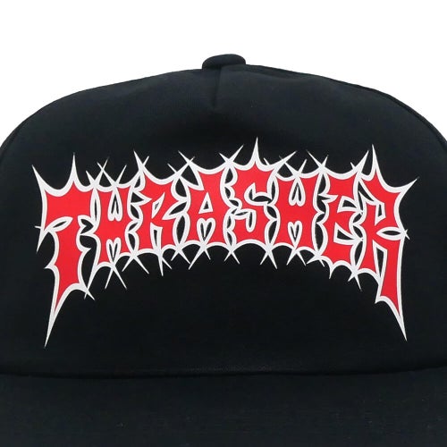 THRASHER CAP スラッシャー キャップ SPIKEY SNAPBACK BLACK（US企画） スケートボード スケボー 4