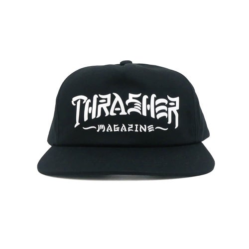 THRASHER CAP スラッシャー キャップ THRASH & DESTROY SNAPBACK BLACK（US企画） スケートボード スケボー 1