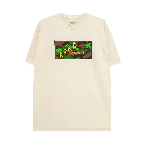 KROOKED T-SHIRT クルキッド Tシャツ KAMO CREAM スケートボード スケボー 