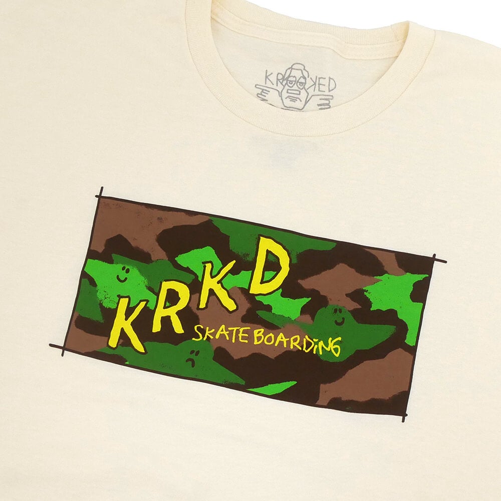 KROOKED T-SHIRT クルキッド Tシャツ KAMO CREAM スケートボード スケボー 1