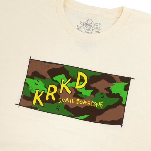 KROOKED T-SHIRT クルキッド Tシャツ KAMO CREAM スケートボード スケボー 1