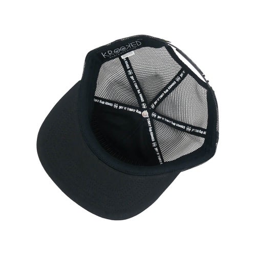 KROOKED MESHCAP クルキッド メッシュキャップ CAMO SNAPBACK MESH BLACK スケートボード スケボー 3