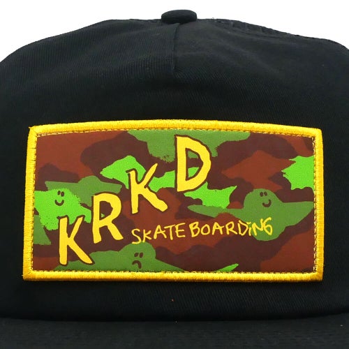 KROOKED MESHCAP クルキッド メッシュキャップ CAMO SNAPBACK MESH BLACK スケートボード スケボー 4