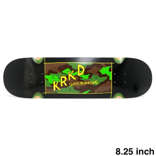 KROOKED DECK クルキッド デッキ TEAM KAMO BLACK 8.25 WHEEL WELLS スケートボード スケボー 1