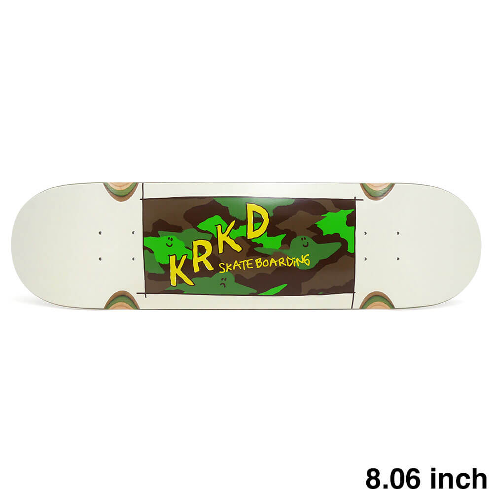 KROOKED DECK クルキッド デッキ TEAM EYES CAMO 8.06 スケートボード