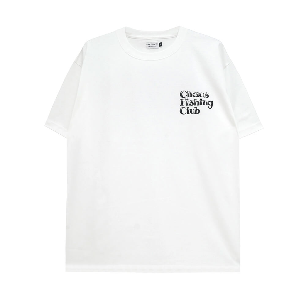 CHAOS FISHING CLUB T-SHIRT カオスフィッシングクラブ Tシャツ TAIRYO WHITE スケートボード スケボー 1