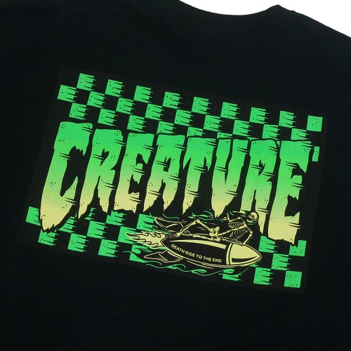 CREATURE T-SHIRT クリーチャー Tシャツ DEATH RIDER BLACK スケートボード スケボー 3