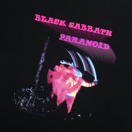 OJ WHEEL T-SHIRT オージェー ウィール Tシャツ BLACK SABBATH PARANOID MOTION TRAILS BLACK スケートボード スケボー 1