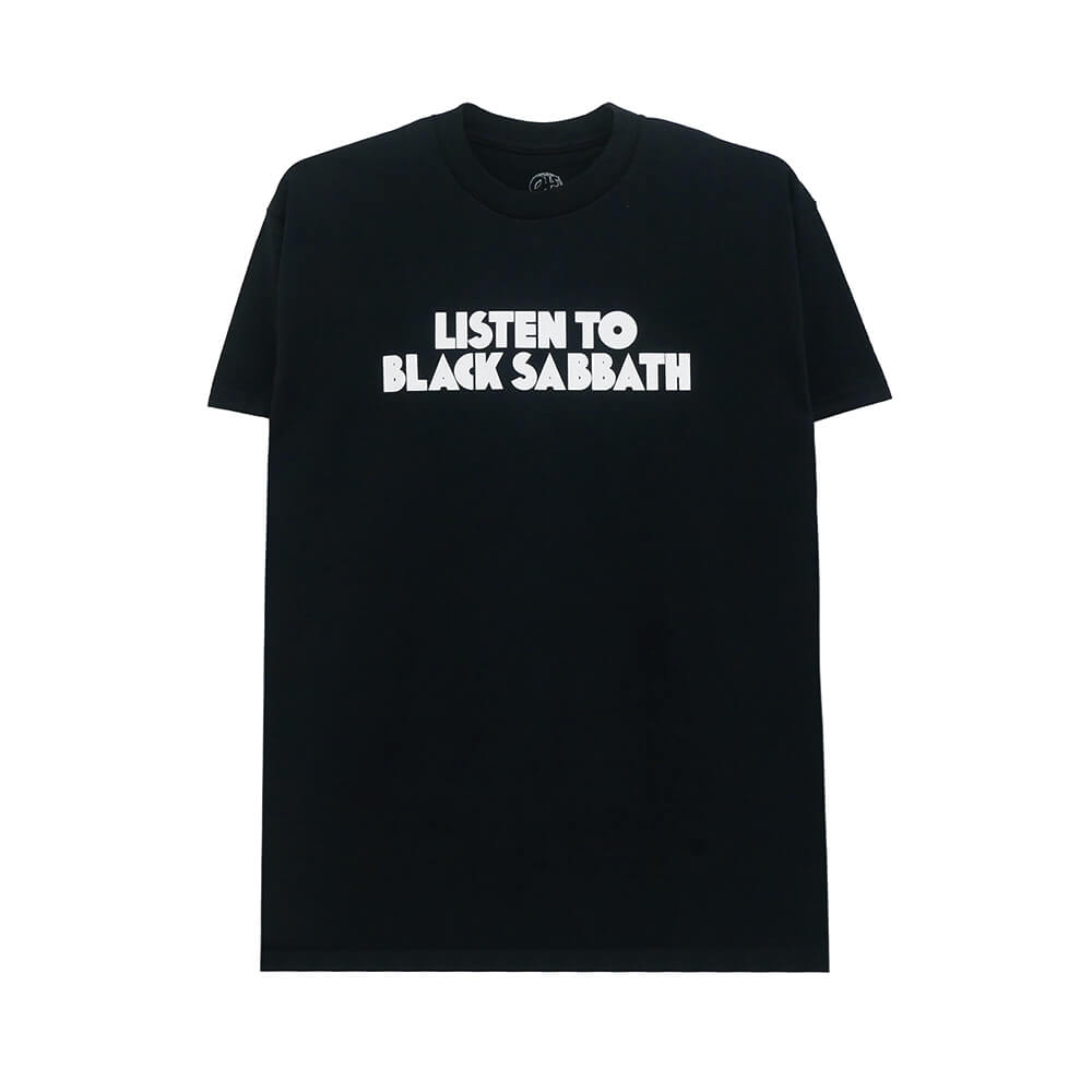 OJ WHEEL T-SHIRT オージェー ウィール Tシャツ LISTEN TO BLACK SABBATH BLACK スケートボード スケボー 1