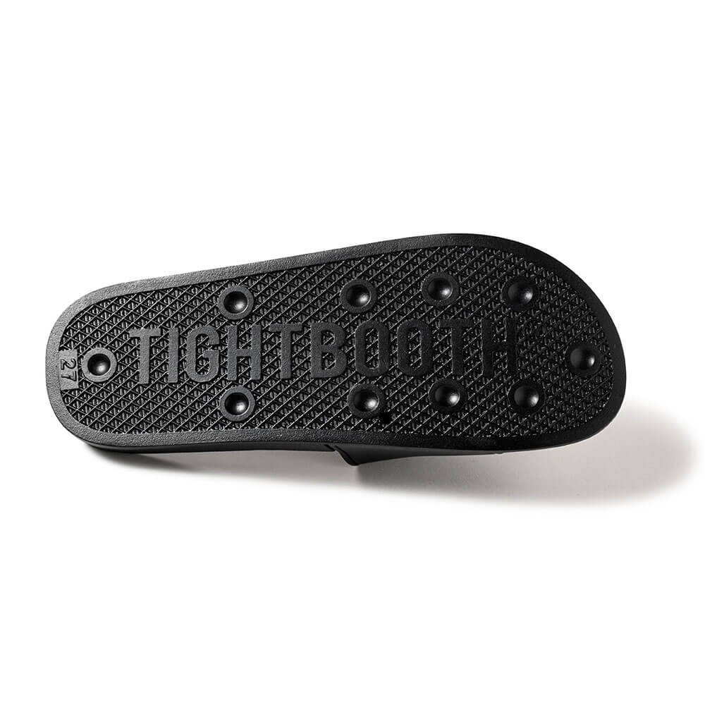 TIGHTBOOTH（TBPR）SANDAL タイトブース サンダル BIG LABEL SLIDE SANDAL BLACK スケートボード スケボー 4