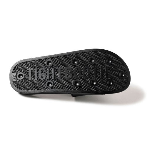 TIGHTBOOTH（TBPR）SANDAL タイトブース サンダル BIG LABEL SLIDE SANDAL BLACK スケートボード スケボー 4