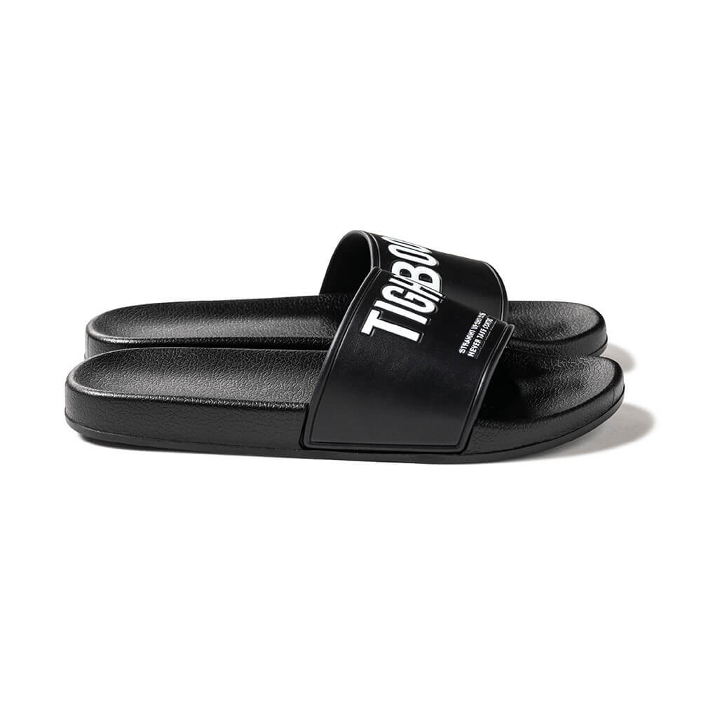 TIGHTBOOTH（TBPR）SANDAL タイトブース サンダル BIG LABEL SLIDE SANDAL BLACK スケートボード スケボー 5