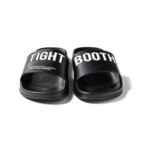TIGHTBOOTH（TBPR）SANDAL タイトブース サンダル BIG LABEL SLIDE SANDAL BLACK スケートボード スケボー 6
